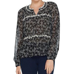 NWT Vince Camuto Ditsy Rose Blouse XL